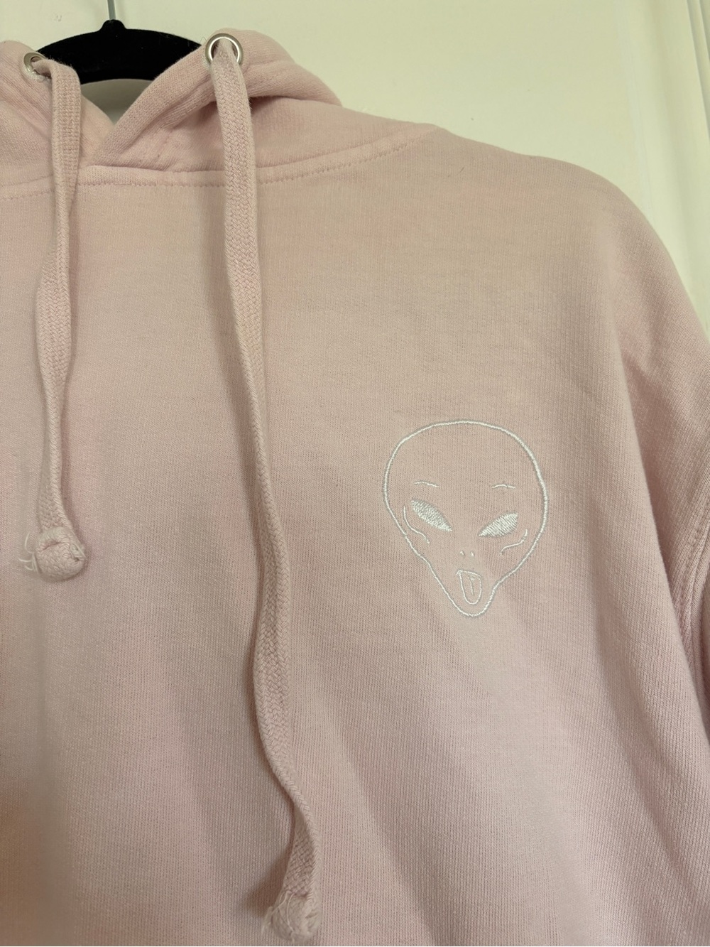 Ripndip Light Pink Alien Embroidered Hoodie